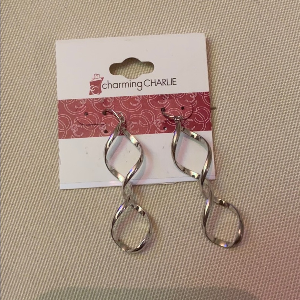 Charming Charlie silver earrings